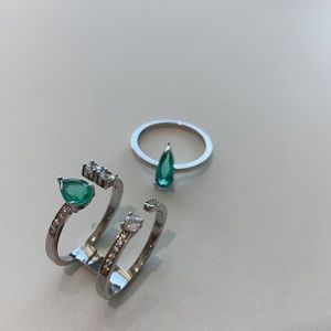 925 silver Ring Set
